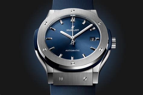 hublot classic fusion all black blue|hublot 45mm classic fusion.